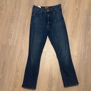 MOTHER Women's High Rise Dark Blue Jeans